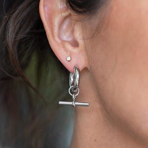 Silver Fob Earrings