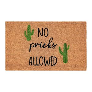 Doormats: No Pricks Allowed Doormat