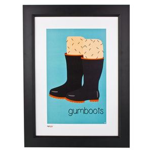 Pint Size: Gumboots Print (A3)