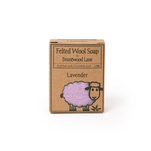 NZ Made Felted Wool Soap - Lavender