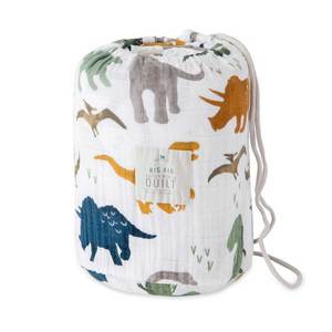 Big Kids Cotton Muslin Quilt – Dino Friends