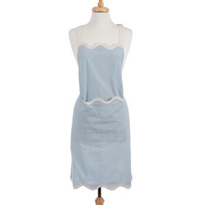 Blue Glorious Blue: Virgo Blue Cotton Apron