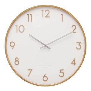 One Six Eight: Scarlett White Wall Clock (50cm)