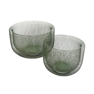 Tall Mesh Bowl Set/2 - Green