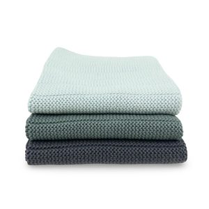 Organic Cotton Dish Cloths (3pk) - Frosted Dew