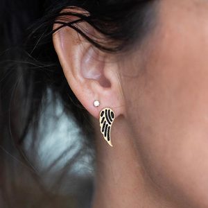 Gold Mystic Wings Earrings