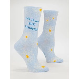 Blue Glorious Blue: Women's Socks - Best Behaviour