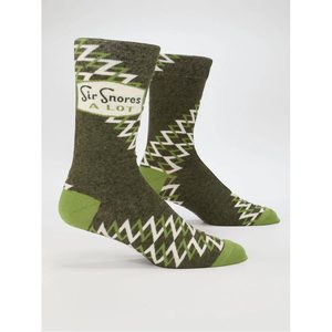 Glorious Green: Men's Socks - Sir Snores A Lot