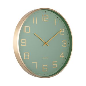 Glorious Green: Elegance Glow Wall Clock - Jungle Green (40cm)