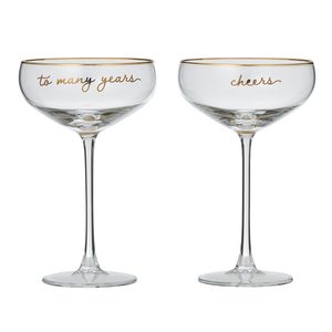 Barware: Cheers Coupe Glasses (2pc)