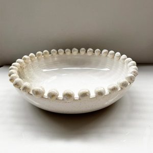 Terracotta Bobble Bowl - Ivory