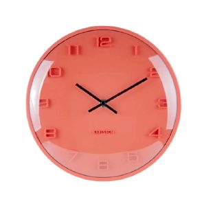 Elevated Wall Clock - Orange (25cm)