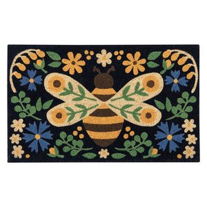 Mustard Yellow: Bee Garden Doormat (46x76cm)