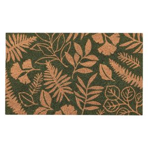 Glorious Green: Fern & Frond Doormat (45x75cm)