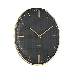 Riqueza Wall Clock - Black (35cm)