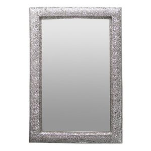 Large Rectangle Silver Marrakesh Mirror (95cm)