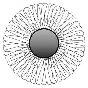 Large Wire Mirror (1130cm)