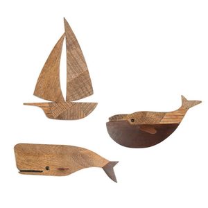 Caspian Wooden Wall Decor Set (3pc)