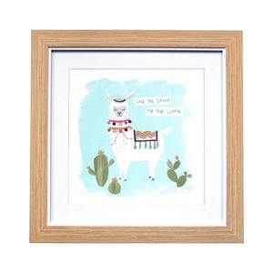 Save The Drama Llama Framed Wall Art (30cm)