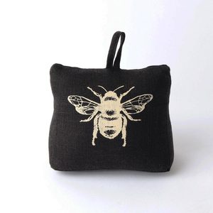 Mats Doorstops: Bee Door Stop - Black