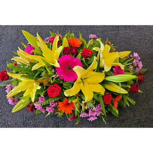 Full Size Casket Spray - Bright Kora Floral Boutique