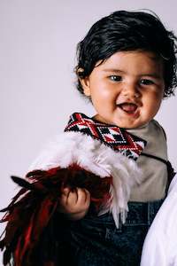 Rangatira Red Designs: Red Baby Korowai