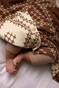 Pātikitiki 100% Organic Cotton Blanket