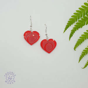 Trouble Maker: Aroha Heart Drop Earrings