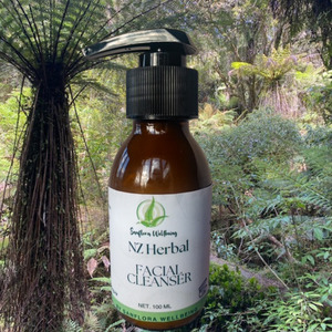 NZ Herbal Facial Cleanser with Kawakawa & Kiwi Oil Sanflora Wellbeing