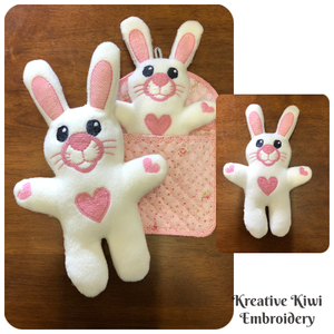 Free In the hoop Bunny Toy