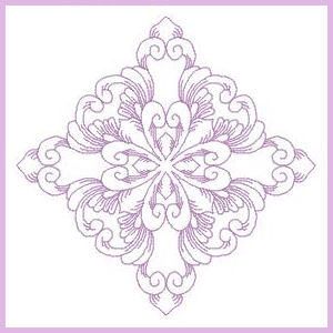 Quilt Swirls 10 Applique Machine Embroidery Design