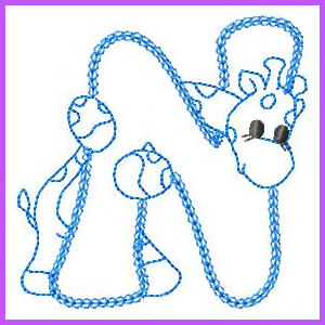 Products: Redwork Animal Alphabet Applique Machine Embroidery Design