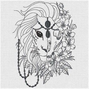 Products: Vendela Collection 02 Redwork Applique Machine Embroidery Design