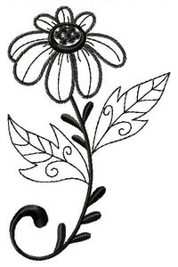 Simply Beautiful Filled Applique Machine Embroidery Design