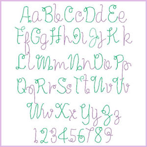 Small Alphabet Applique Machine Embroidery Design
