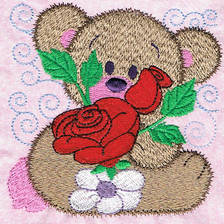 Springtime Blocks Filled Applique Machine Embroidery Design