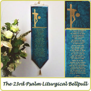 Products: 23rd Psalm Bellpull embroidery design
