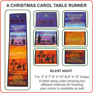 A Christmas Carol - Silent Night - Kreative Kiwi Embroidery Designs