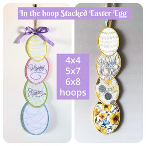 Products: In the hoop Stacked Easter Egg
