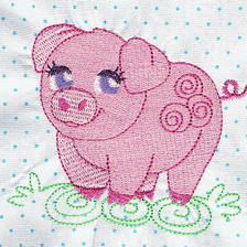 Products: Awesome Animals Applique Machine Embroidery Design