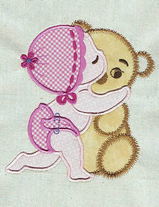 Baby Applique Applique Machine Embroidery Design