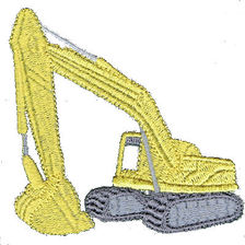 Construction Filled Applique Machine Embroidery Design