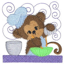 Products: Cooking Critters Applique Machine Embroidery Design