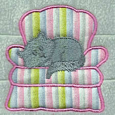 Couch Potatos Applique Machine Embroidery Design