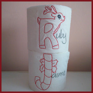 Cute Christmas Alphabet Applique Machine Embroidery Design