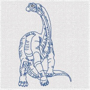 Products: Dinosaurs Redwork Applique Machine Embroidery Design