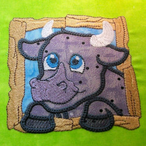 Farm Animals Applique Machine Embroidery Design