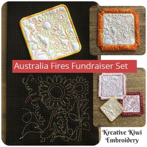 Products: Fire Fundraiser Design Set - Machine Embroidery Catalogue Kreative Kiwi