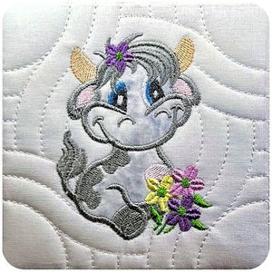 First Friends Applique Machine Embroidery Design