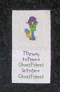 Jaime Girl Filled Applique Machine Embroidery Design